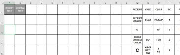 Combo Keyboard Template in EXCEL for Casio SR-C550 (Download link emailed)